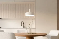 Sisustusvalaisimet^Sessak riippuva Miles Ø30 cm valkoinen