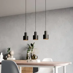 Sisustusvalaisimet^Sessak riippuvalaisin Brooklyn Ø12 cm musta