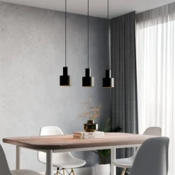 Sisustusvalaisimet^Sessak riippuvalaisin Brooklyn Ø12 cm musta