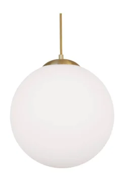 Sisustusvalaisimet^Sessak riippuvalaisin Mason matta messinki/valkoinen