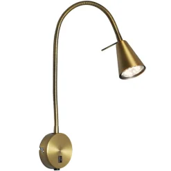 Sisustusvalaisimet^Sessak seinävalaisin Amara antiikkimessinki