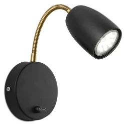 Sisustusvalaisimet^Sessak seinävalaisin Colin 1-os mattamusta