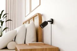 Sisustusvalaisimet^Sessak seinävalaisin Kippo musta