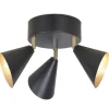 Sisustusvalaisimet^Sessak spottivalaisin Lux 3-os musta