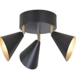 Sisustusvalaisimet^Sessak spottivalaisin Lux 3-os musta