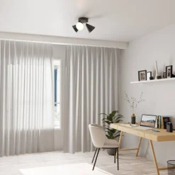 Sisustusvalaisimet^Sessak spottivalaisin Lux 3-os musta