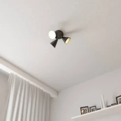 Sisustusvalaisimet^Sessak spottivalaisin Lux 3-os musta