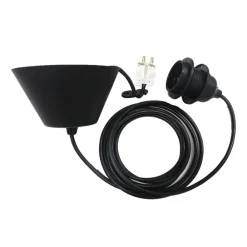 Lamput Ja Valaisintarvikkeet^Sessak valaisinkaluste E27 musta 3 m