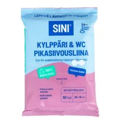 Puhdistus Ja Siivous^Sini pikasiivousliina kylppäri & WC 28x18 cm 30 kpl laventel