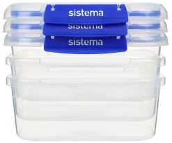 Ruoansäilytys Ja Järjestys^Sistema Klip It + rasiasetti 3 kpl 1 L