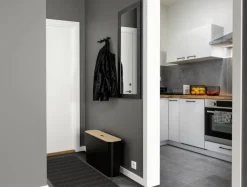 Paperikorit Ja Roska-Astiat|Säilytyskorit Ja Laatikot^Smartstore Collect 46 L Slim musta vanerikannella