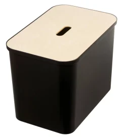 Paperikorit Ja Roska-Astiat^Smartstore Collect lajitteluastia vanerikannella 76 L musta