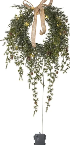 Koriste- Ja Kausivalot^Star Trading kranssi Barr 35 cm vihreä