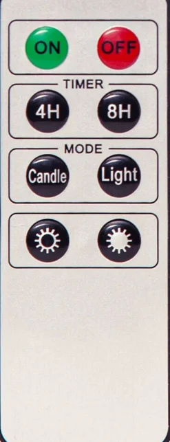 Koriste- Ja Kausivalot^Star Trading kuusenkynttiläsarja Flamme johdoton 10 kpl