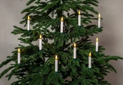 Koriste- Ja Kausivalot^Star Trading kuusenkynttiläsarja Flamme johdoton 10 kpl