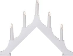 Koriste- Ja Kausivalot^Star Trading kynttelikkö Alma 5 l valkoinen