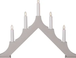 Koriste- Ja Kausivalot^Star Trading kynttelikkö Alma 5 l  beige