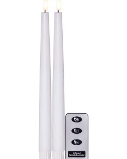 Koriste- Ja Kausivalot^Star Trading LED-antiikkikynttilä Flamme Slim 28 cm valkoine
