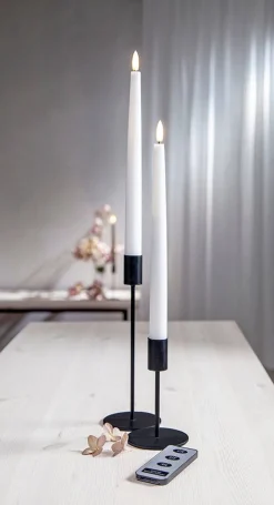 Koriste- Ja Kausivalot^Star Trading LED-antiikkikynttilä Flamme Slim 28 cm valkoine