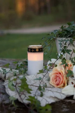 Koriste- Ja Kausivalot^Star Trading LED-hautakynttilä Serene 12 cm valkoinen