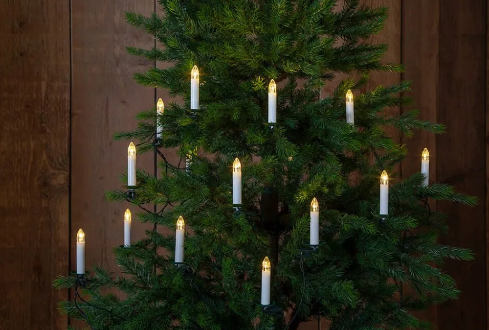 Koriste- Ja Kausivalot^Star Trading LED-kuusenkynttiläsarja Anders 16-os. 7,5 m