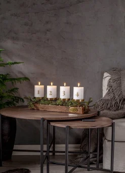 Koriste- Ja Kausivalot^Star Trading LED-kynttilä Flamme Advent valkoinen 4 kpl