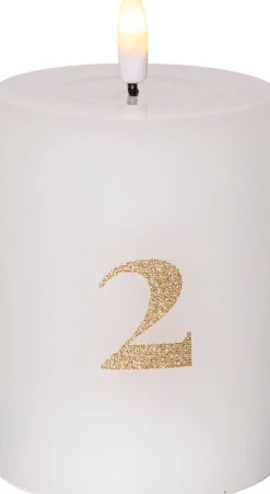 Koriste- Ja Kausivalot^Star Trading LED-kynttilä Flamme Advent valkoinen 4 kpl