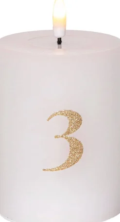 Koriste- Ja Kausivalot^Star Trading LED-kynttilä Flamme Advent valkoinen 4 kpl