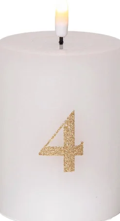 Koriste- Ja Kausivalot^Star Trading LED-kynttilä Flamme Advent valkoinen 4 kpl