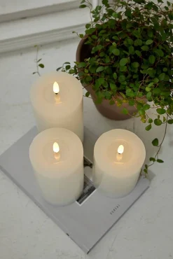 Koriste- Ja Kausivalot^Star Trading LED-kynttilä Flamme Flow 12,5 cm valkoinen