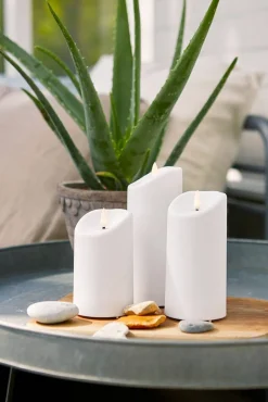 Koriste- Ja Kausivalot^Star Trading LED-kynttilä Flamme 18 cm IP44 valkoinen