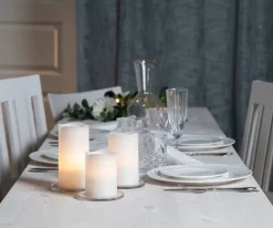 Koriste- Ja Kausivalot^Star Trading LED-kynttilä May valkoinen 3 kpl