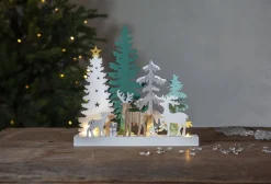 Koriste- Ja Kausivalot^Star Trading pöytäkoriste Reinbek 30 cm valkoinen