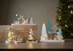 Koriste- Ja Kausivalot^Star Trading pöytäkoriste Reinbek 30 cm valkoinen