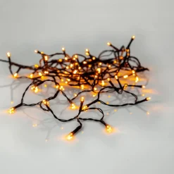 Koriste- Ja Kausivalot^Star Trading valosarja Golden Warm White 80 LED musta 5,6m