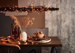 Koriste- Ja Kausivalot^Star Trading valosarja Golden Warm White 40 LED musta 2,8m