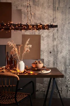 Koriste- Ja Kausivalot^Star Trading valosarja Golden Warm White 40 LED musta 2,8m