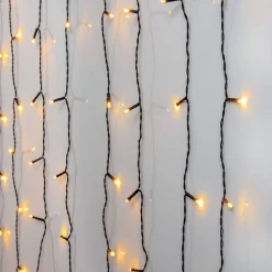 Koriste- Ja Kausivalot^Star Trading valoverho Golden Warm White 80 LED musta 1,3x1,