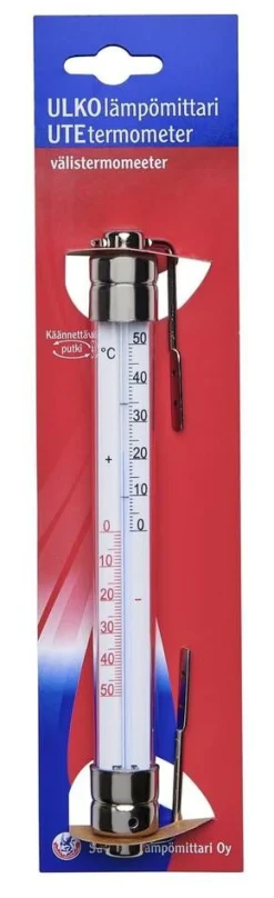 Muut Sähkö- Ja Turvatuotteet|Ilmastointi^Suomen Lu00e4mpu00f6mittari Suomen Lämpömittari ulkolämpömittari metallipäät 511