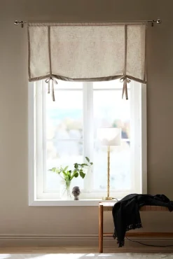 Verhot Ja Verhotarvikkeet^Svanefors laskosverho Otila 120x90 cm beige