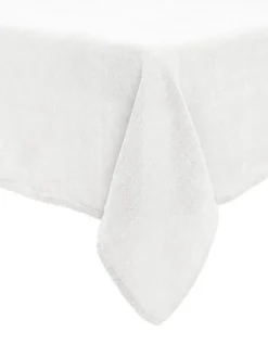 Keittiötekstiilit^Svanefors pöytäliina Julie 145x280 cm pellava/valkoinen