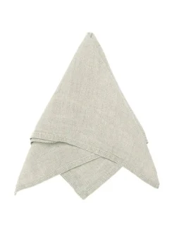 Keittiötekstiilit^Svanefors servetti Julie 45x45 cm pellava/valkoinen