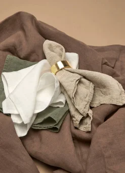 Keittiötekstiilit^Svanefors servetti Julie 45x45 cm l.valkoinen