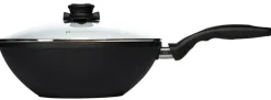 Paistoastiat^Swiss Diamond XD Wok + kansi 28 cm / 3,7 L induktio