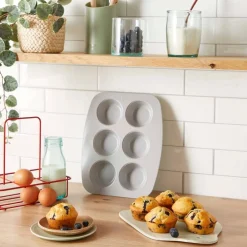 Paistoastiat^Tefal muffinivuoka 6 kuppia Ceramik 27,5x22,5 cm