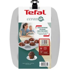 Paistoastiat^Tefal muffinivuoka 6 kuppia Ceramik 27,5x22,5 cm