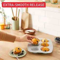 Paistoastiat^Tefal muffinivuoka 6 kuppia Ceramik 27,5x22,5 cm