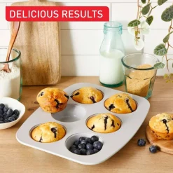 Paistoastiat^Tefal muffinivuoka 6 kuppia Ceramik 27,5x22,5 cm