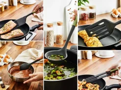 Keittiötarvikkeet^Tefal tarjoilukauha kaavinreunalla Essential 2in1