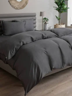 Vuodetekstiilit^TEMPUR pussilakana Silky Bamboo 150x210 cm anthracite